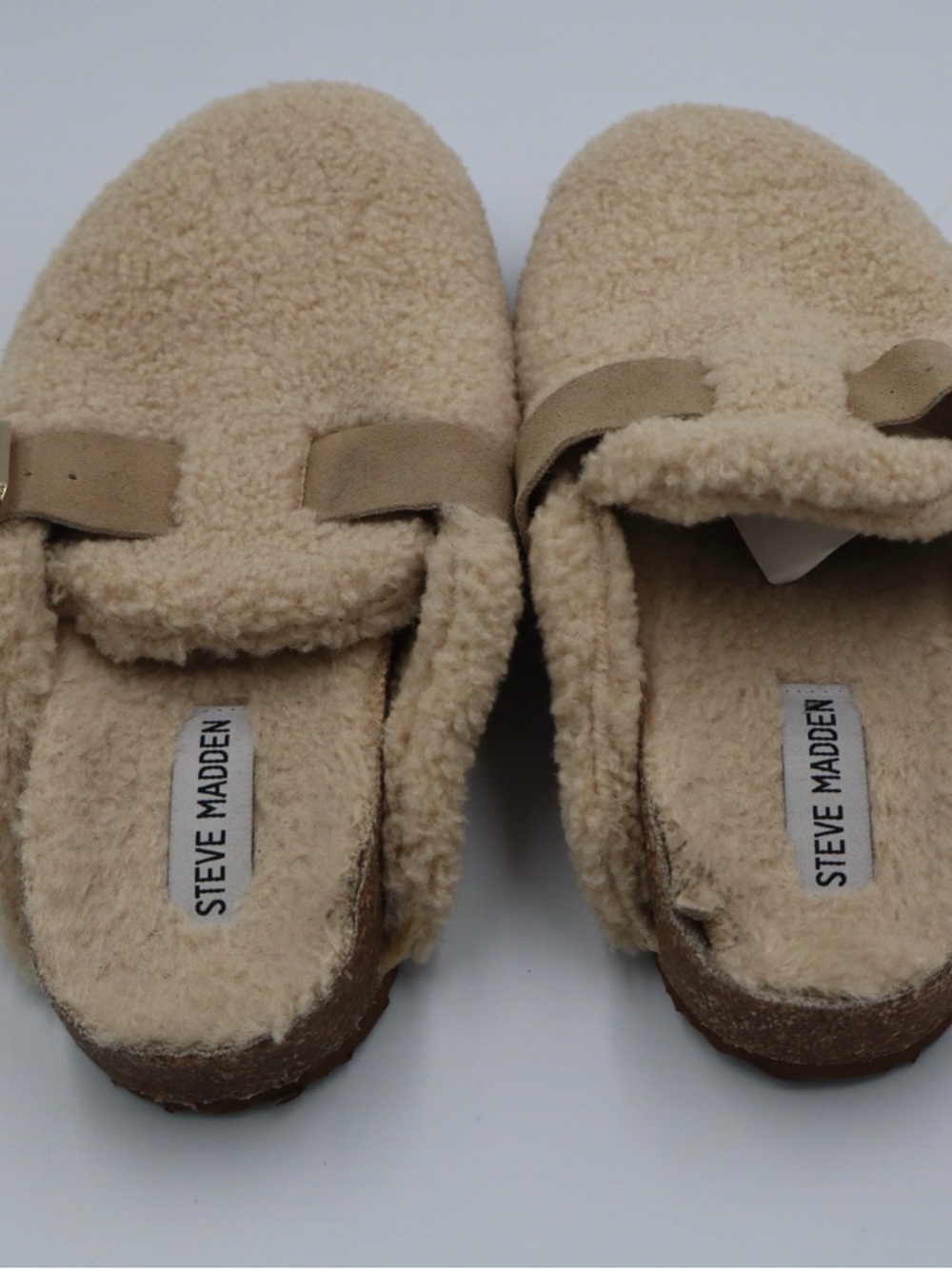 Steve Madden Cozy Shearling Mules Size 7